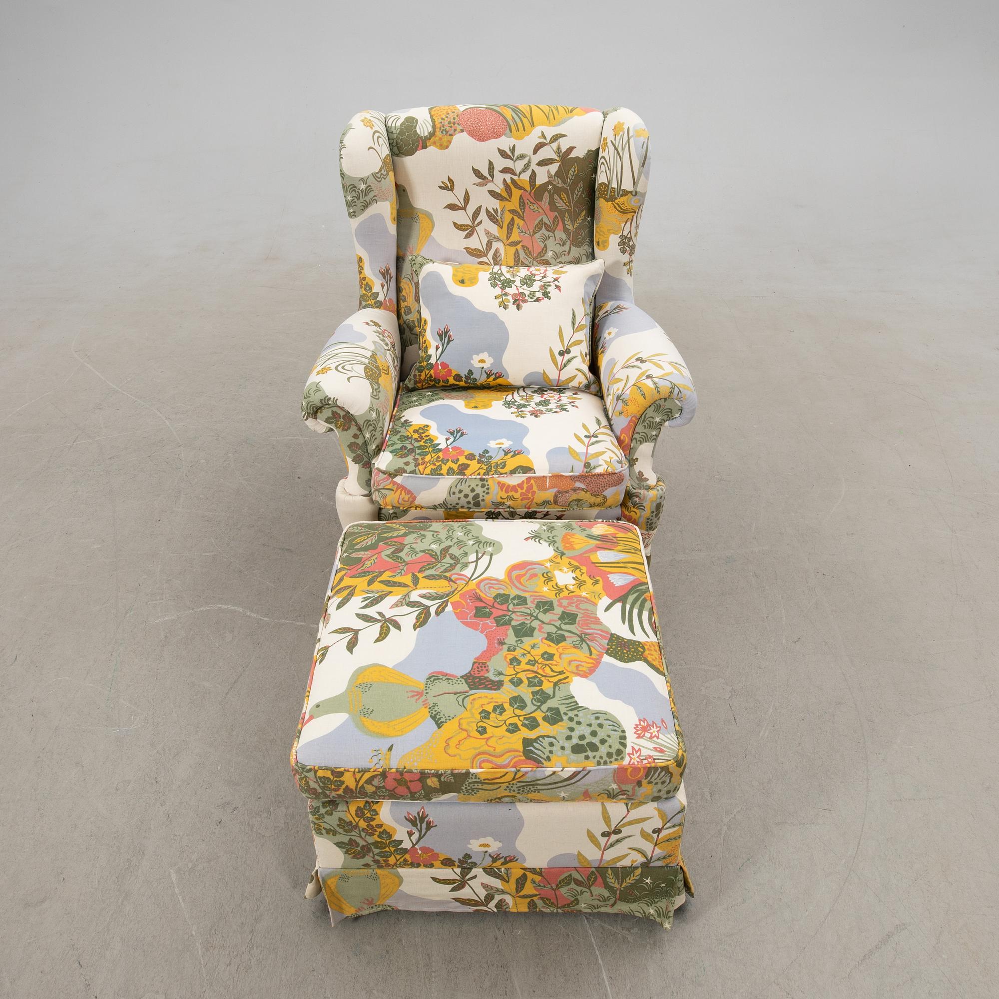 Ragnar Helsén, fåtölj, "Oxford", Stjernmöbler, Herrljunga för firma Svenskt Tenn.