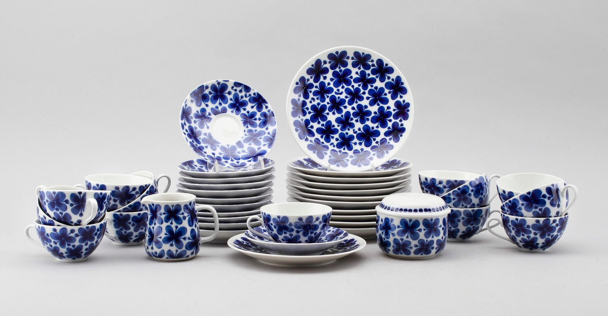 KAFFESERVIS, 26 delar, porslin, "Mon-Amie", Marianne Westman, Rörstrand.