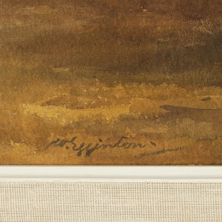 Frank Egginton, watercolour, signed.