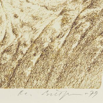 OLA BILLGREN, litografi, signerad EA och daterad 79.