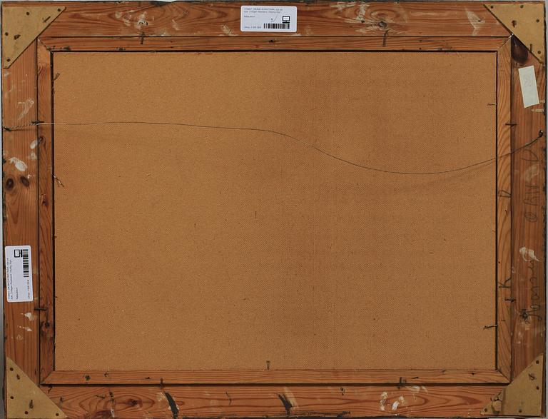 OKÄND KONSTNÄR, olja på duk, möjligen Ryssland. Otydlig Sign.