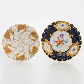 Vateja, 2 kpl, posliinia, Meissen 1900-luvun loppu.