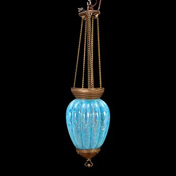 MÅNSKENSAMPEL, 1800-talets slut. Höjd ca 72 cm.