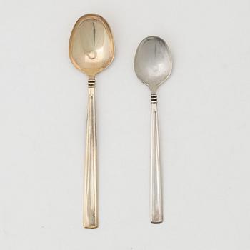 Claës E. Giertta, skedar, 22 st, silver, "Paris", MEMA, Lidköping 1959-1960.
