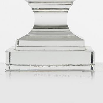 Three glass flacons, including one Vicke Lindstrand, Orrefors.
