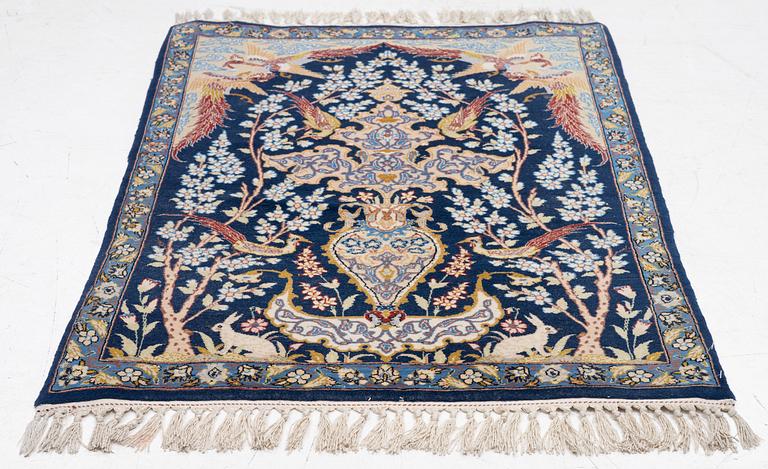 Matta, Isfahan, figural, ca 90 x 65 cm.
