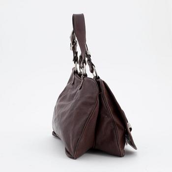 CHRISTIAN DIOR, a brown leather "Gaucho Large Double Saddle bag".