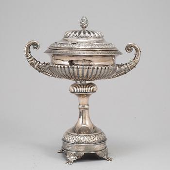 A 1830/40's silver sugar bowl by Johan Wahlström Jönköping.