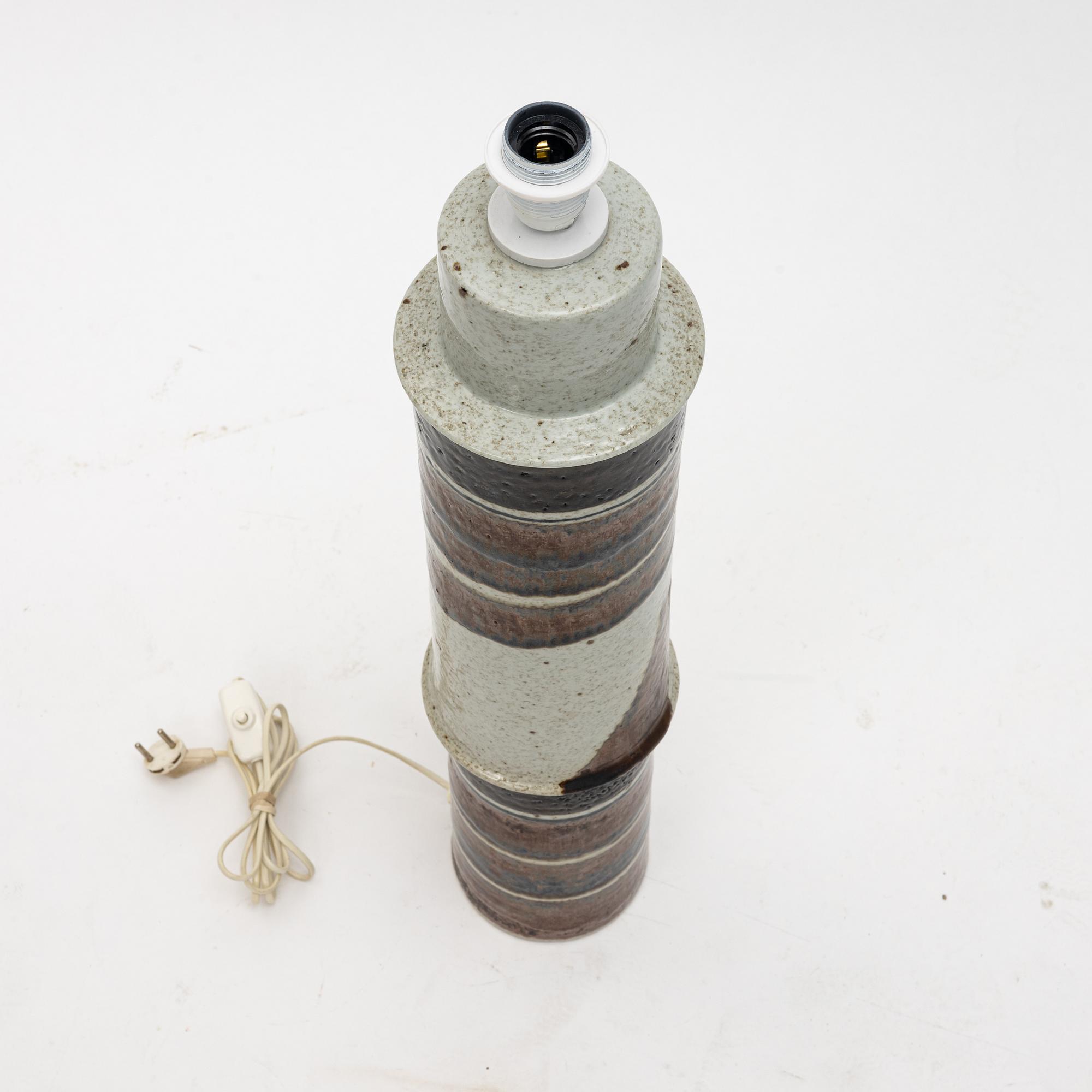 Inger Persson, golvlampa, stengods, Rörstrand Ateljé.