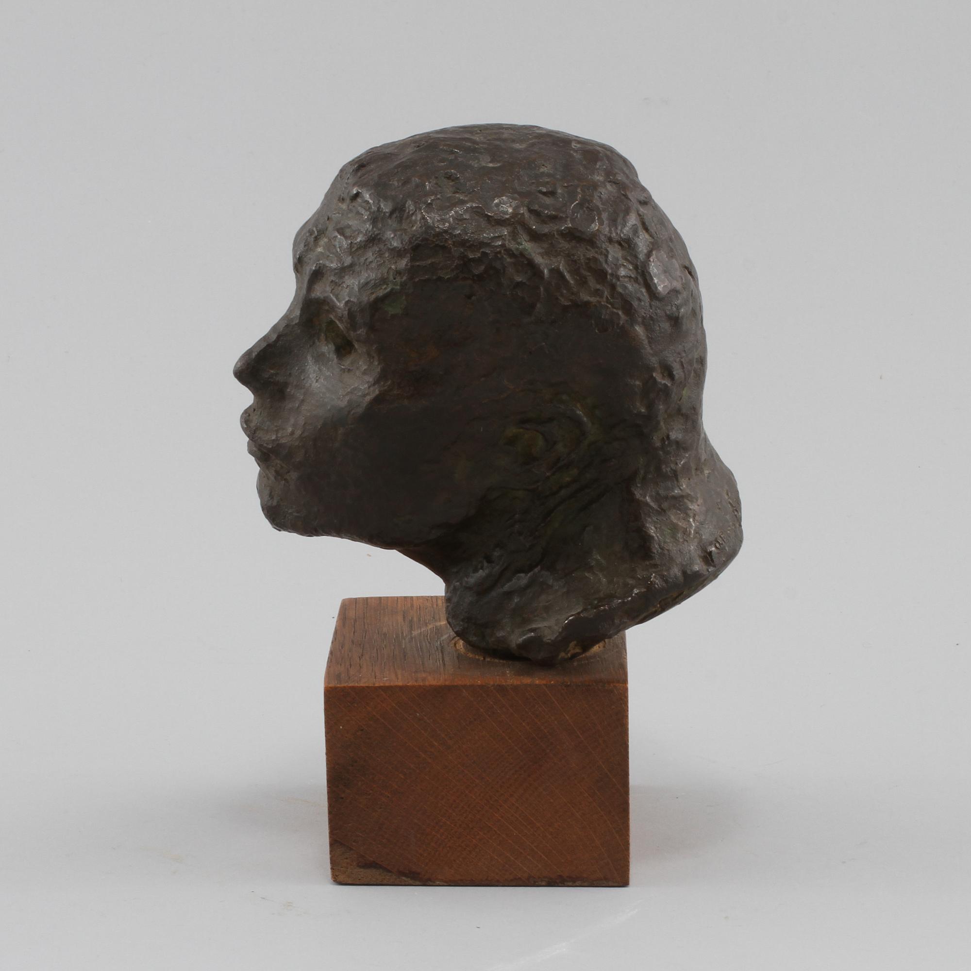 SKULPTUR, brons, Stig Blomberg, daterad -33.