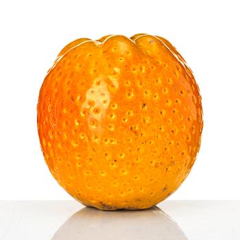 Hans Hedberg, a faience sculpture of an orange, Biot, France.