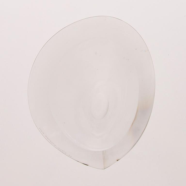 TAPIO WIRKKALA, taidelasi, malja, signeerattu Tapio Wirkkala, Iittala-56.