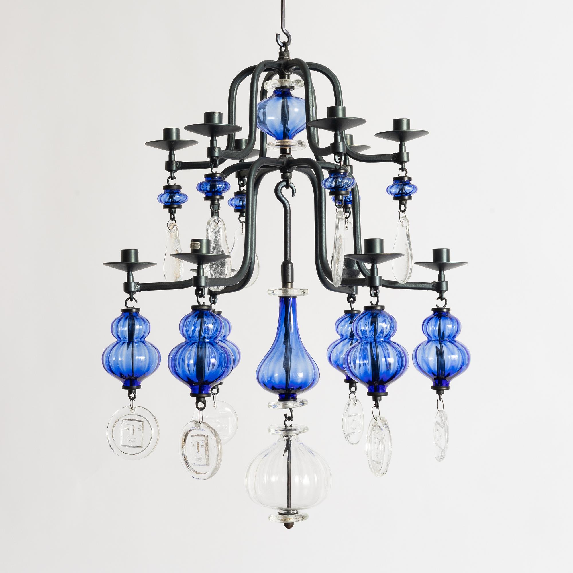 Erik Höglund, a chandelier, Boda Smide.