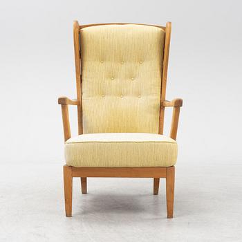 Carl Malmsten, a pine armchair, mid 20th century.