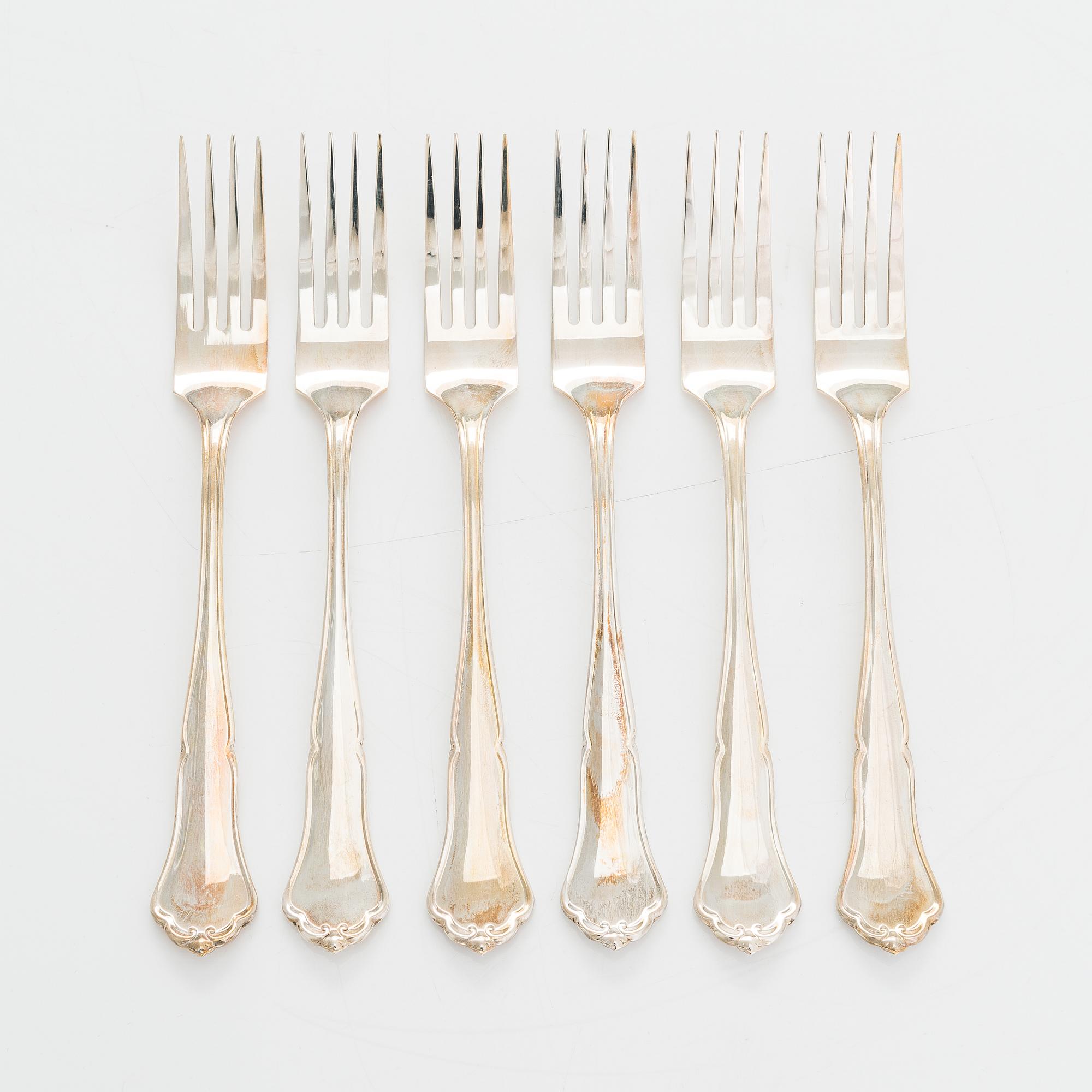 Bestickuppsättning, 18 delar, "Chippendale", Finland 1994.