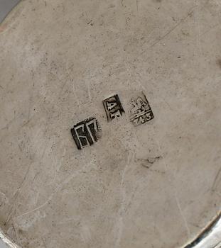 BÄGARE, silver, barock, oidentifierad mästare, Moskva, Ryssland, 1743. Vikt ca74g.