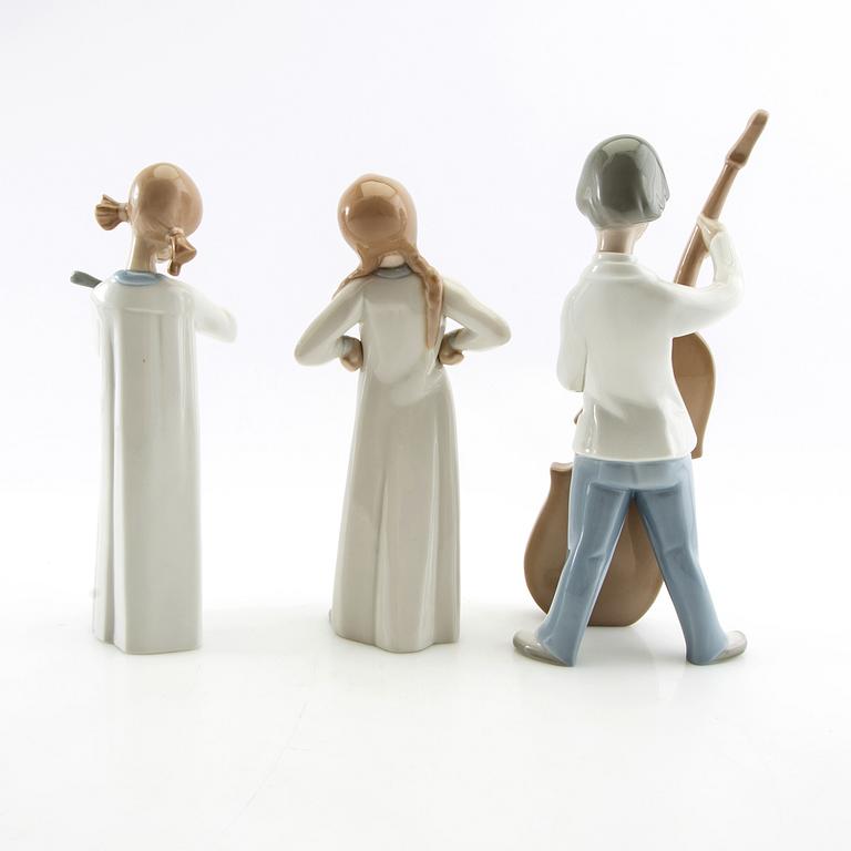 Figuriner, 3 st, Lladró Spanien 1971-1974.