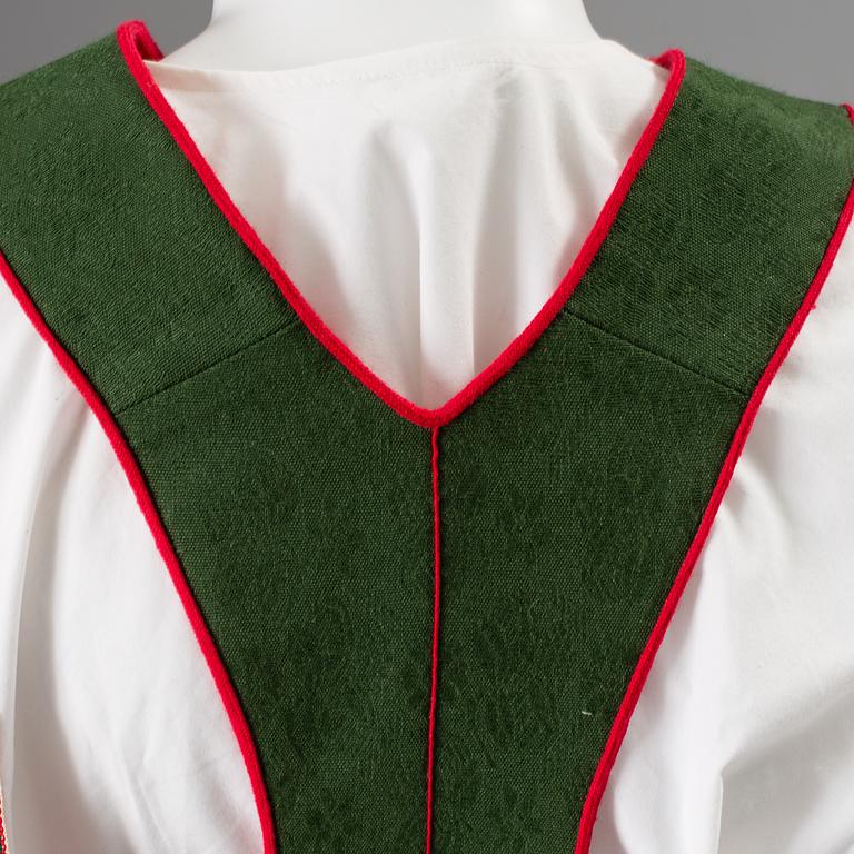 a swedish traditional dress from the 20th century.