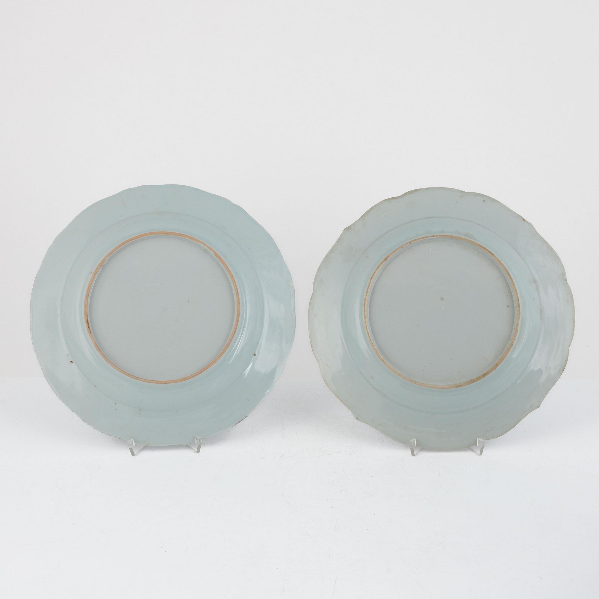 Fat, 5 st, porslin, Qingdynastin, Kina, 1700-tal.