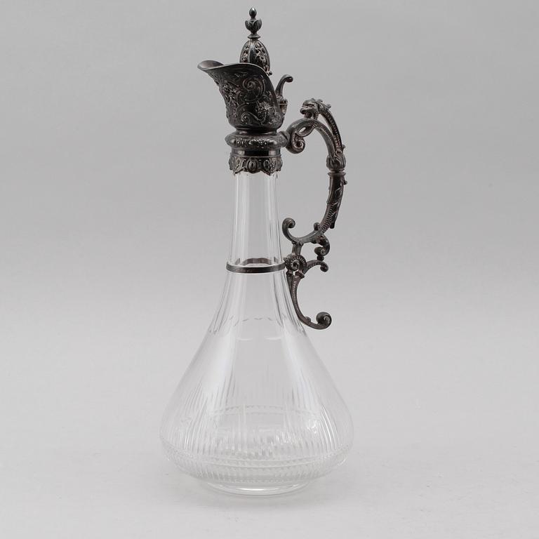 VINKARAFF, glas och metall, omkring år 1900.