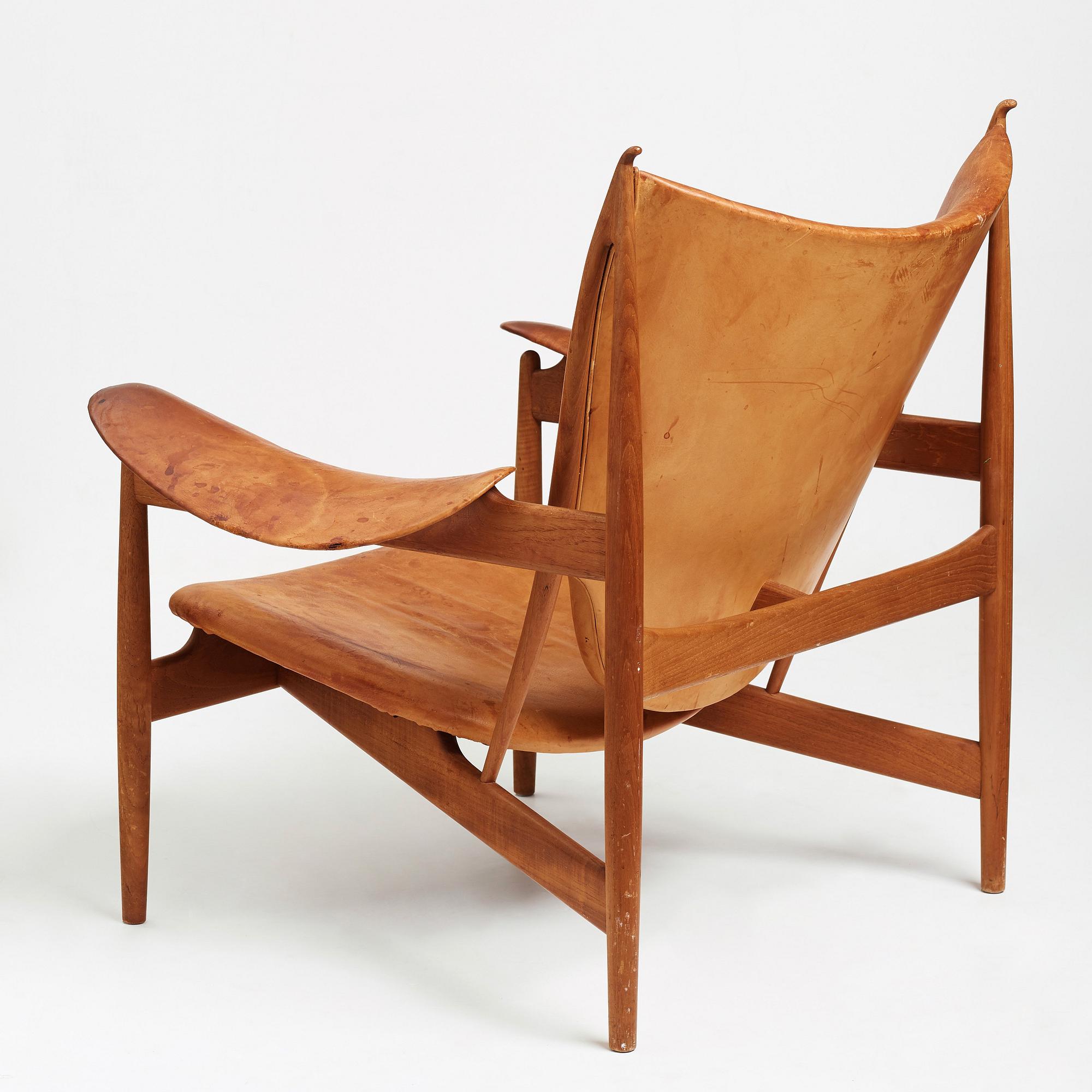 Finn Juhl, fåtölj, "Chieftain" / "Hövdingastolen", Niels Vodder, Danmark, 1950-60-tal.