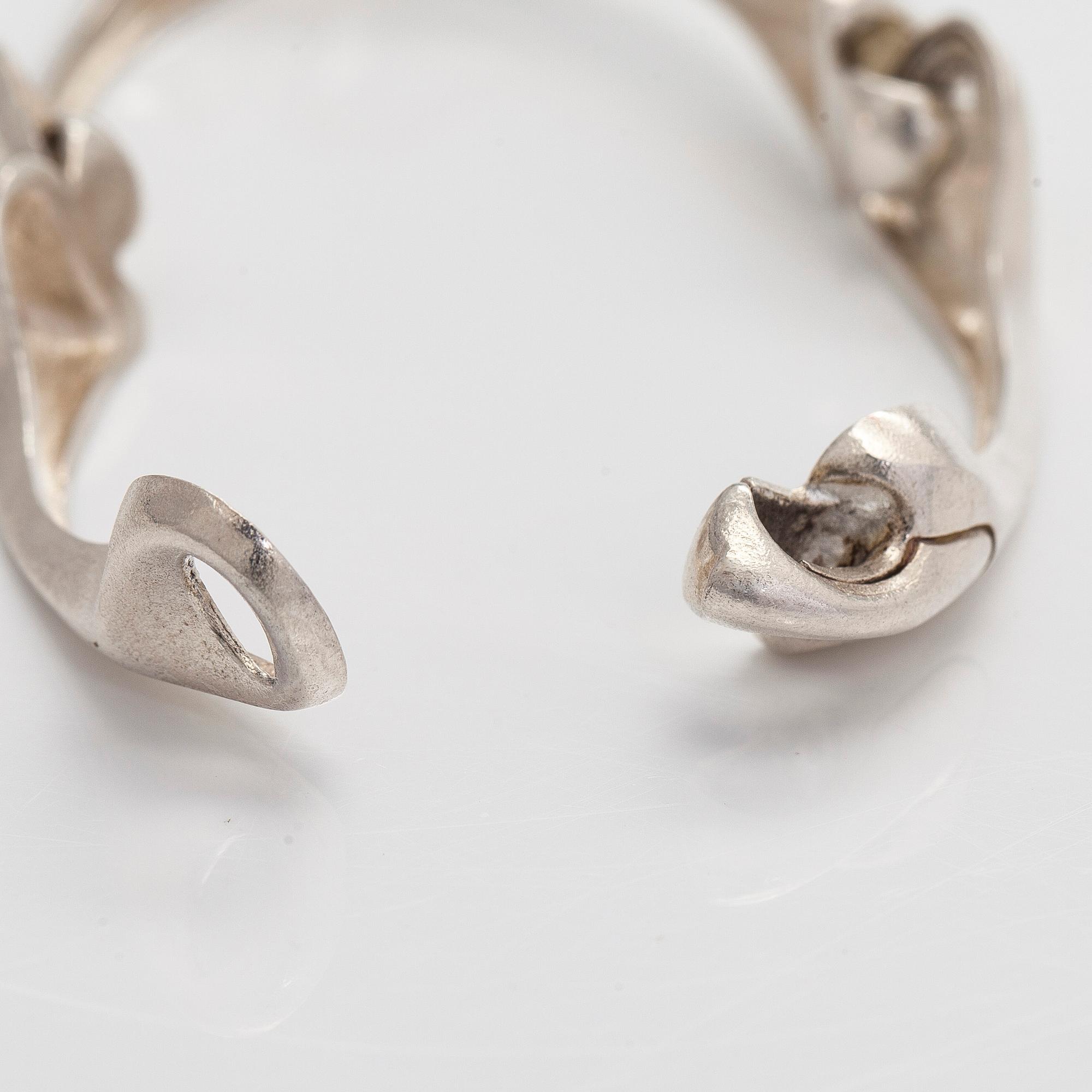 Björn Weckström, armband, "Armilla", sterlingsilver. Lapponia 1977.