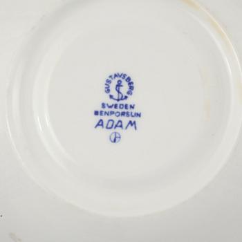 SERVISDELAR, 21 st, benporslin. "Adam", Stig Lindberg, Gustavsberg, 1900-talets andra hälft.
