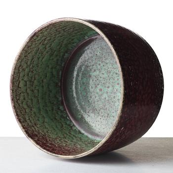 Stig Lindberg, a stoneware vase, Gustavsberg studio, Sweden 1970.