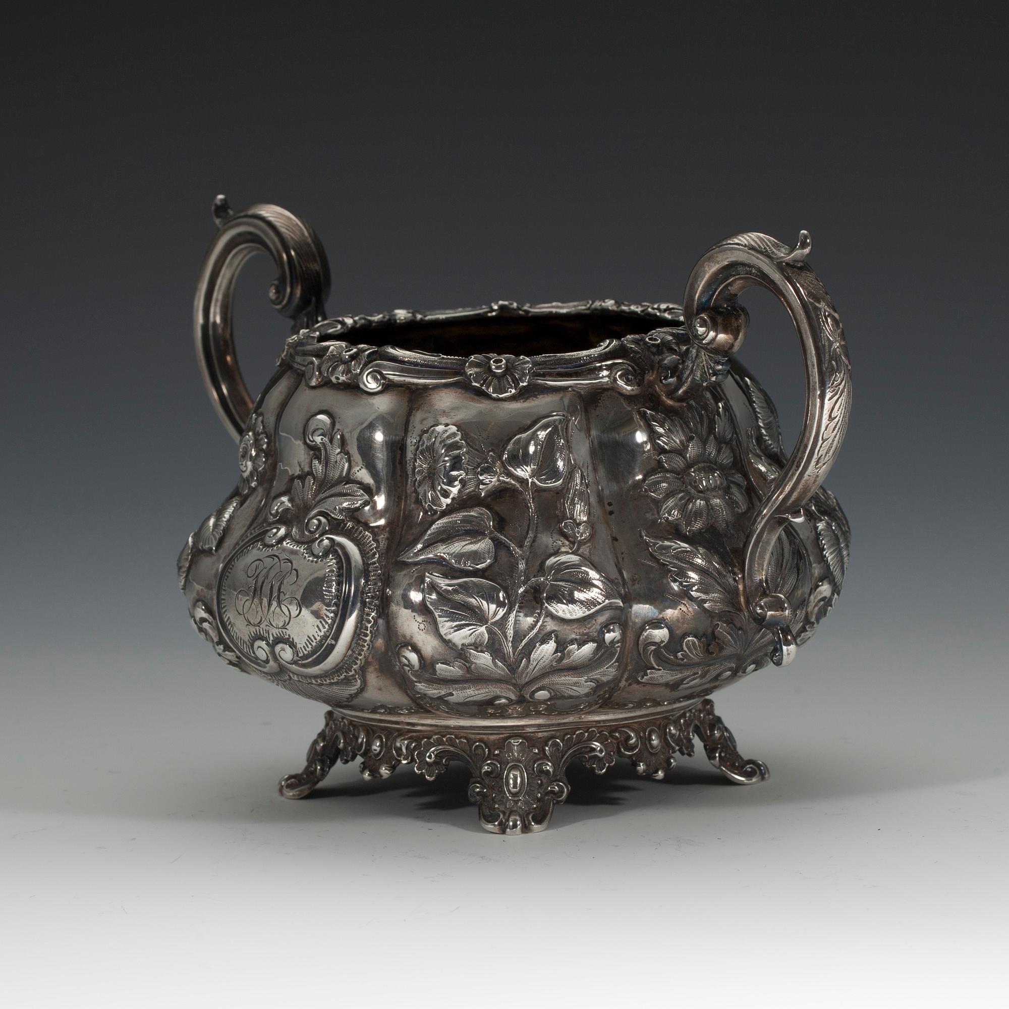 SOCKERSKÅL, silver, London 1836. Vikt 404,3 g.