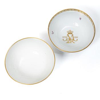 Royal Copenhagen, bålskålar, 2 st, porslin, Danmark.