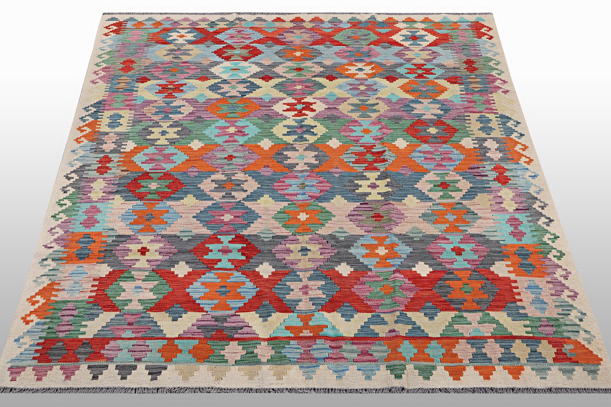 Matta, Afghansk Kelim, ca 288 x 200 cm.