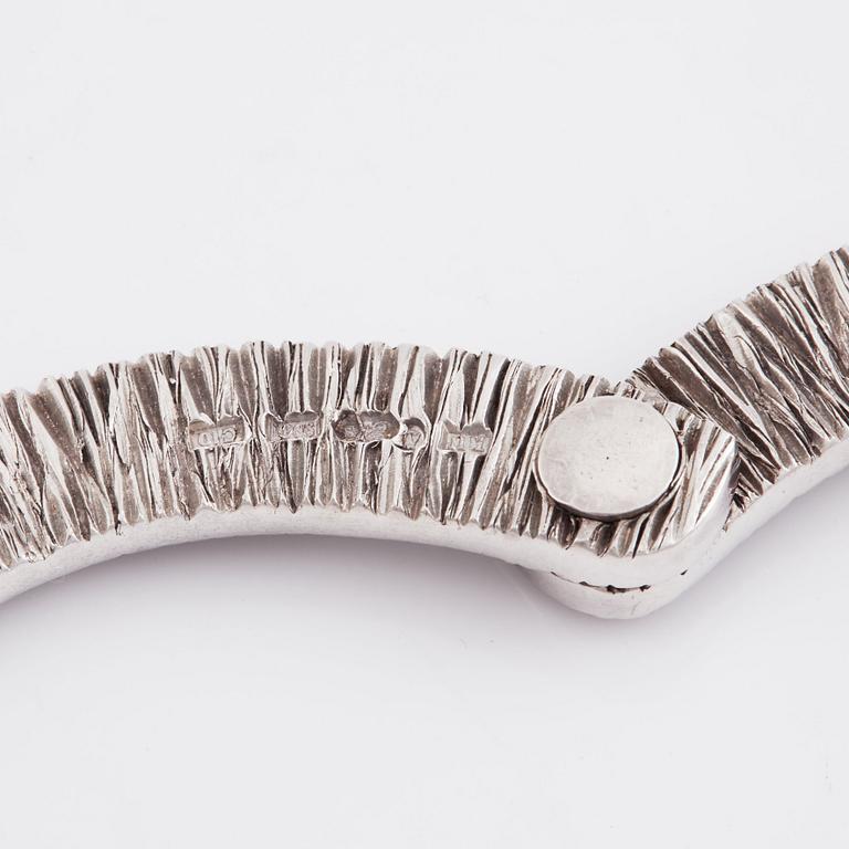 Rey Urban, a sterling silver bracelet, Stockholm 1977.