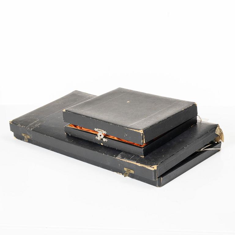 Cutlery, 36 pieces, silver, Soumen Kultaseppä Oy, Turku, Finland 1928.