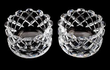 SKÅLAR, 1 par, glas, "Sofiero", Gunnar Cyrén, Orrefors.