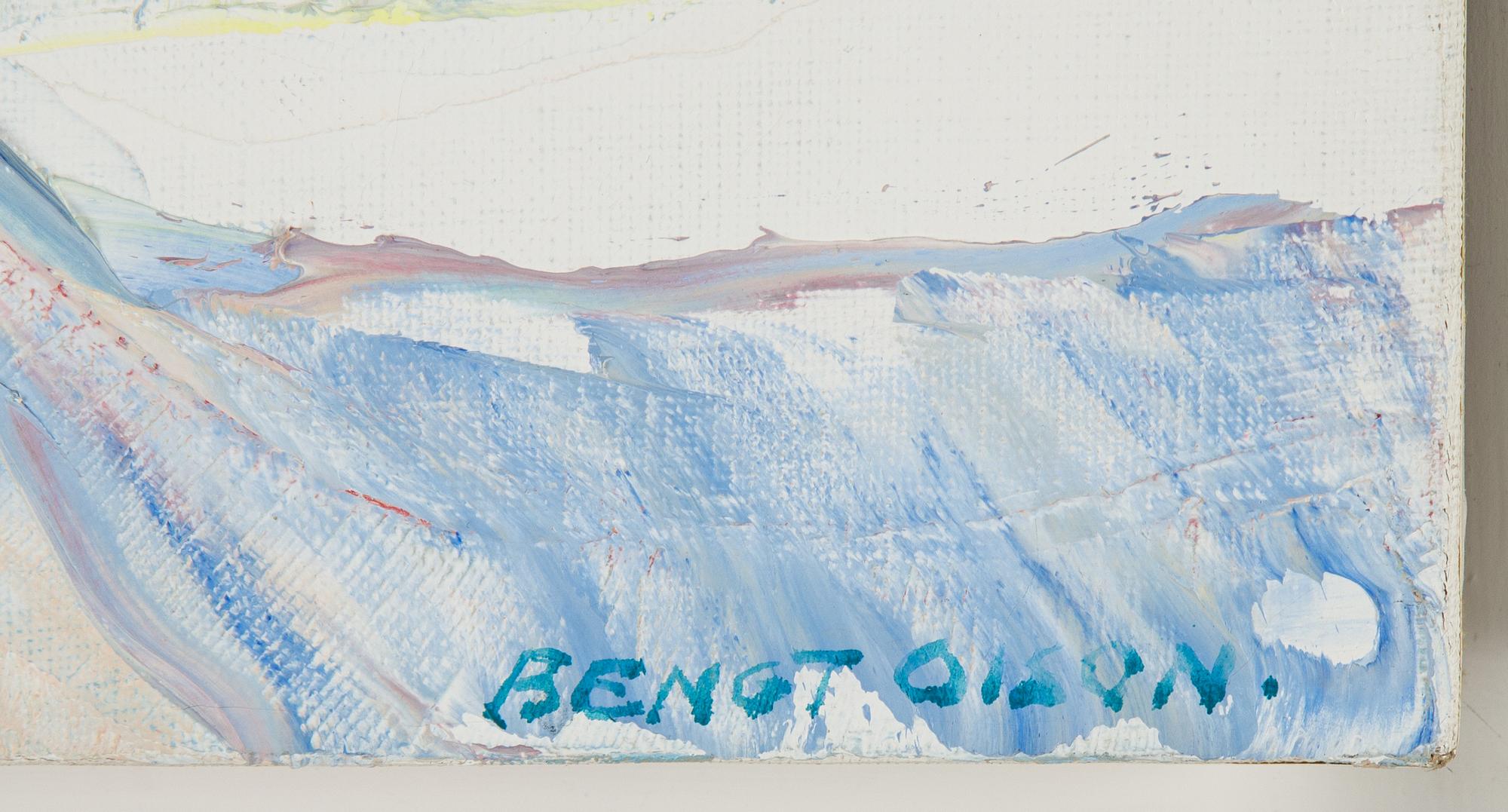 Bengt Olson, oil on canvas, signed Bengt Olson. Dated Paris 1984 verso.
