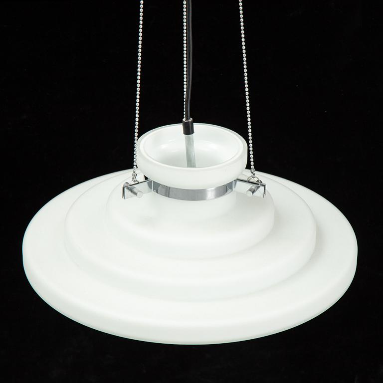 A glass ceiling light, Limburg, Germany.