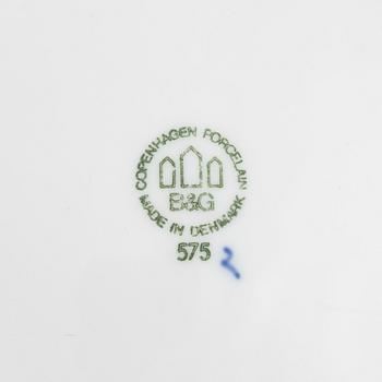 Matservis, porslin, 26 delar, "Musselmalet", Bing & Grøndahl, Danmark.