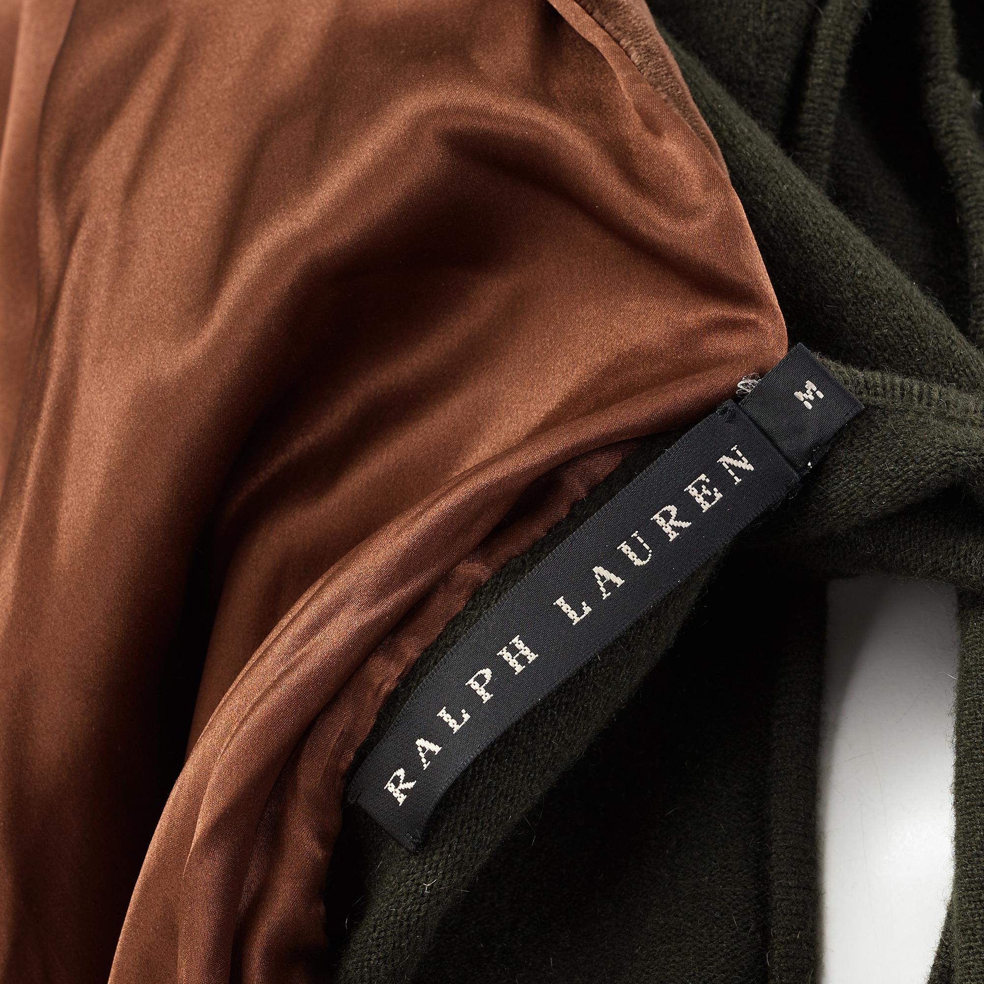 A cashmere vest and top by Ralph Lauren.