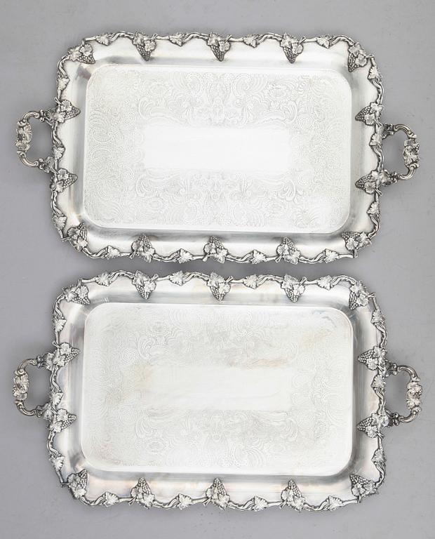 BRICKOR, 1 par, nysilver, Dekorindustri AB, 1900-talets första hälft.