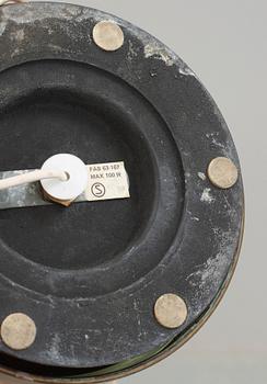 GOLVLAMPOR, ett par, mässing, Fagerhults belysning, 1940/50-tal.