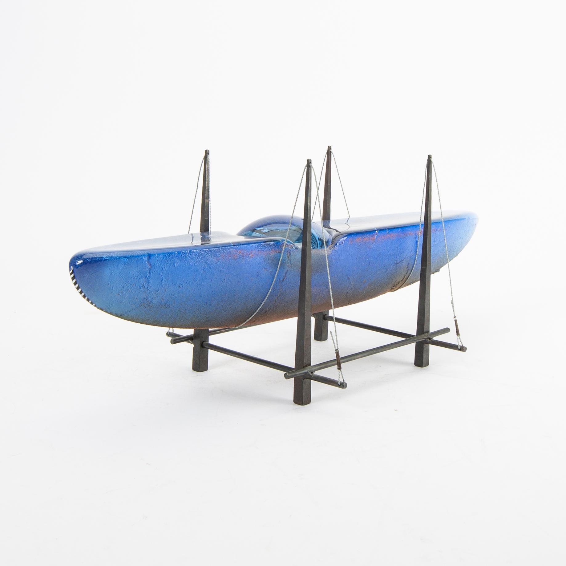 Bertil Vallien, a unique glass sculpture, Kosta Boda, Sweden.