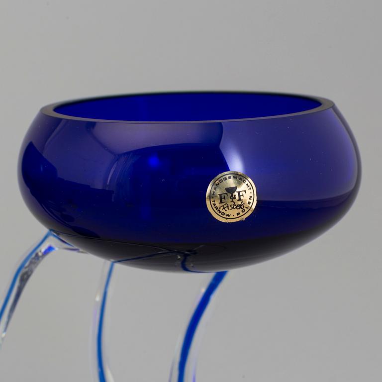 A Polish late 20th century glass service, F & F, Fistek Glass, Tarow.