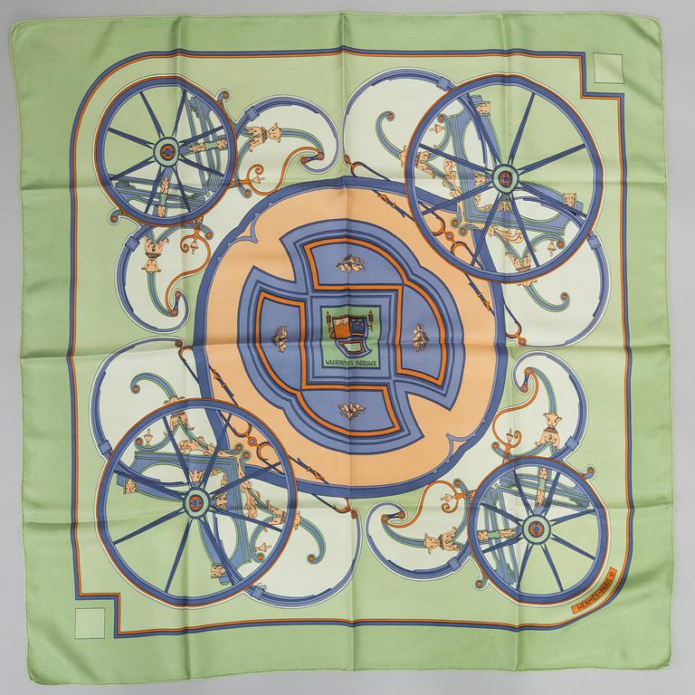 SCARF, Hermès, "Washington's carriage", issued 1979.