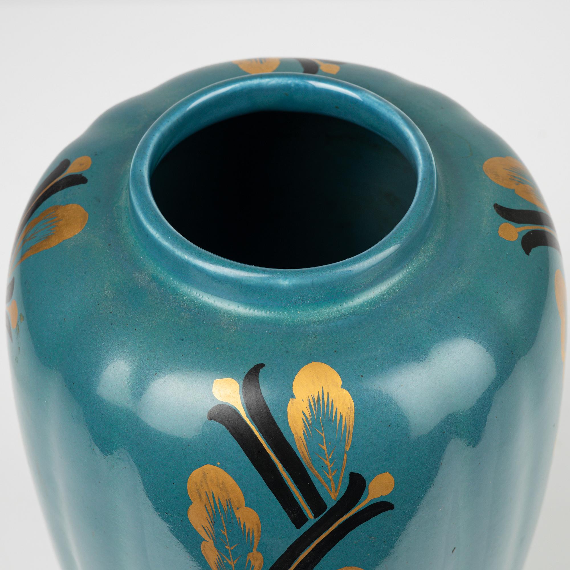 Nils Emil Lundström, a ceramic vase, Rörstrand, 1920's/30's.