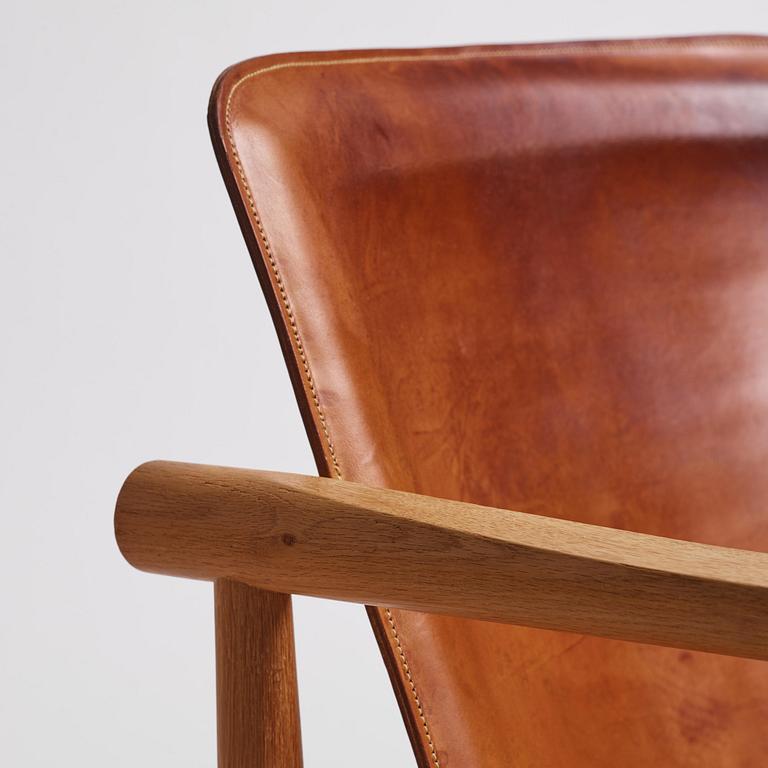 Kai Lyngfeldt-Larsen, a pair of safari chairs model "506", Søborg Møbelfabrik, Denmark, 1960s.