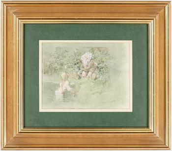 Robert Högfeldt · ROBERT HÖGFELDT, gouache, signerad.