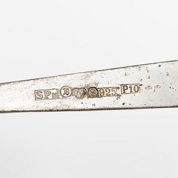 Guldsmed S Petersson i Söderhamn Ab, skedar, 2+2 st, sterlingsilver, Bollnäs 1989.