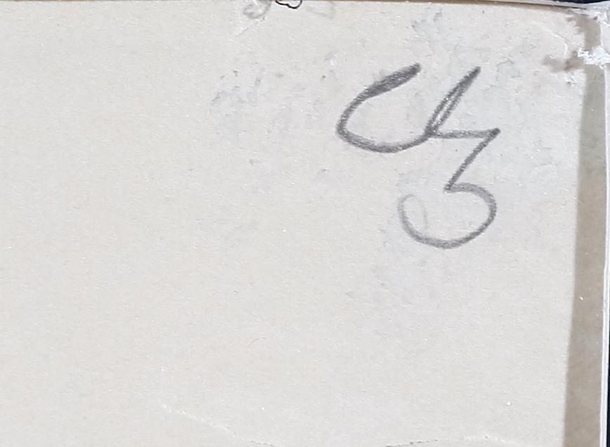 PAULI, GEORG, akvarellerad teckning, monogramsign.