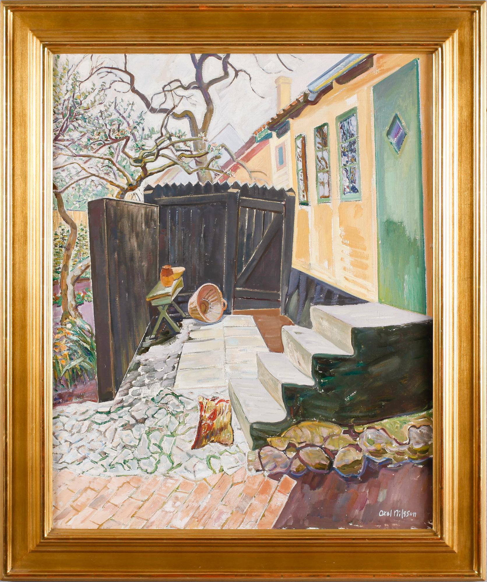 AXEL NILSSON, olja på duk, signerad.