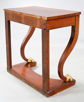 MIRROR AND CONSOLE TABLE, Axel Berg, Gothenburg, first half ot the 19th century.